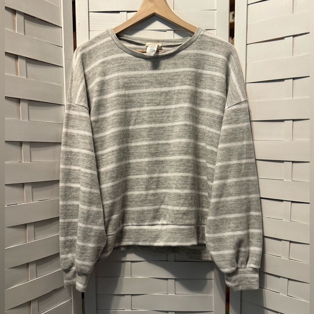 BiBi Striped Oversized Crop Sweater